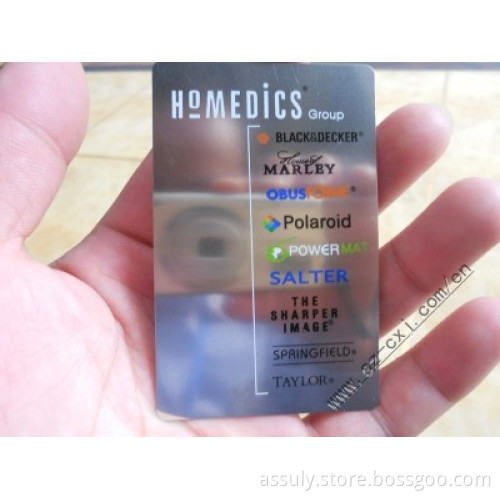 Etched Stainless Steel Name Card